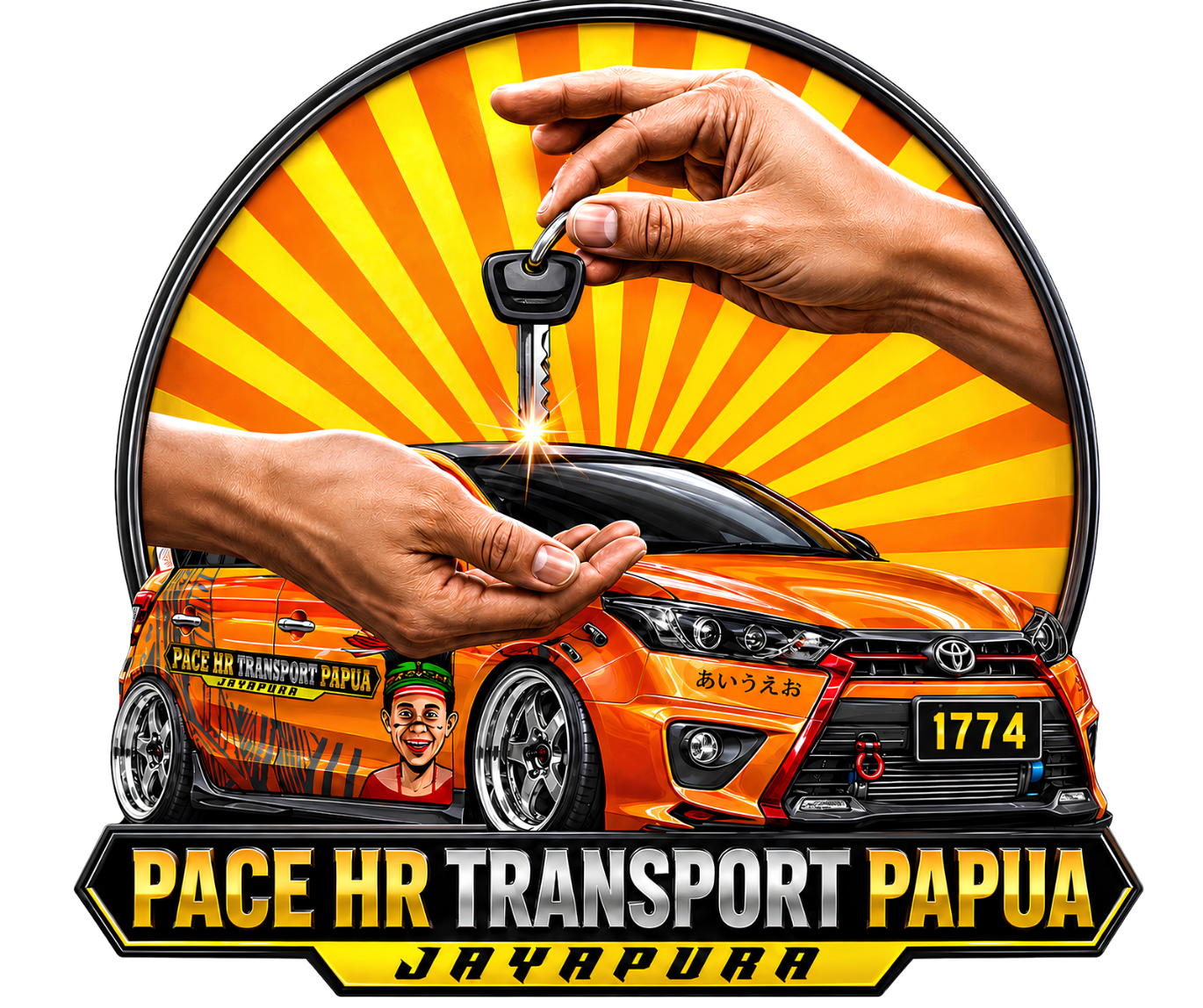 Logo PACE HR Transport Papua rental mobil Jayapura Sentani